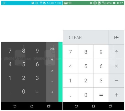 Comparați simțul HTC 7 și sensul 6