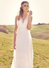 Rochie de mireasa in stil rustic