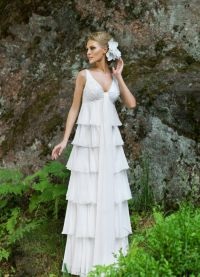 Rochie de mireasa in stil rustic