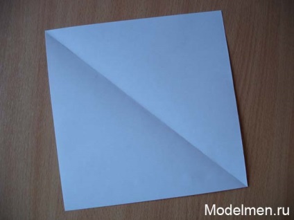 Схема складання паперу для вирізання пятилучевой (п'ятикутної) сніжинки, енциклопедія саморобок