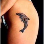 Tattoo delfin valoare pentru fete și bărbați, schițe, fotografie