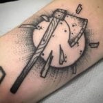 Tatuaj sensul ax, schițe, recomandările unui artist tatuaj