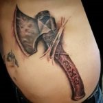 Tatuaj sensul ax, schițe, recomandările unui artist tatuaj