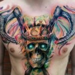 Tatuaj sensul ax, schițe, recomandările unui artist tatuaj