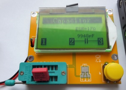 Тестер транзисторів esr-метр вимірювач rlc з графічним дисплеєм, практична електроніка
