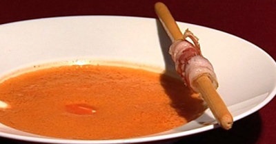 Томатний суп пюре з беконом, дієтичне харчування