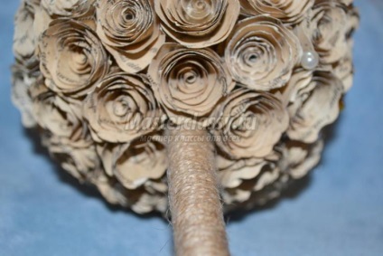 Műkertészeti papír rózsa