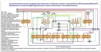 Instalarea luminilor de funcționare în timpul zilei cu propriile mâini, firmă a bunicului Ashot