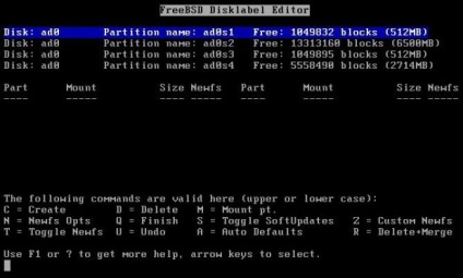 FreeBSD telepítéséhez