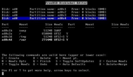 установка freebsd