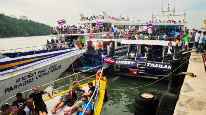 Vízi közlekedés Thaiföldön - Longtail és kompok (kompok) Vízi közlekedés Thaiföldön - kompok és Longtail