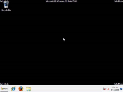 Windows 7 - modul de siguranță