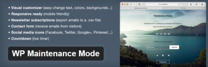 Wordpress plugin wp modul de întreținere