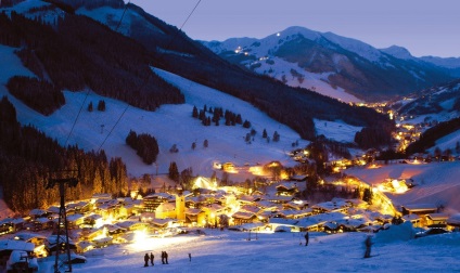 Saalbach (Saalbach) hinteglemm (Hinterglemm) síközpont Ausztria