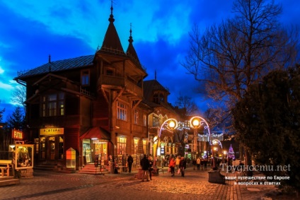 Zakopane irányban, szállodák, utak, tájékozódási pont cikk