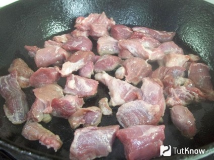 Fried dovlecel cu carne de porc cum să gătești