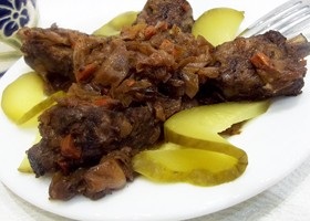 Fried dovlecel cu carne de porc cum să gătești