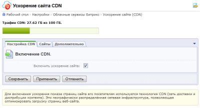 1C-Bitrix - accelerarea încărcării site-ului, cdn, rețeaua de distribuire a conținutului, rețeaua de distribuție a conținutului