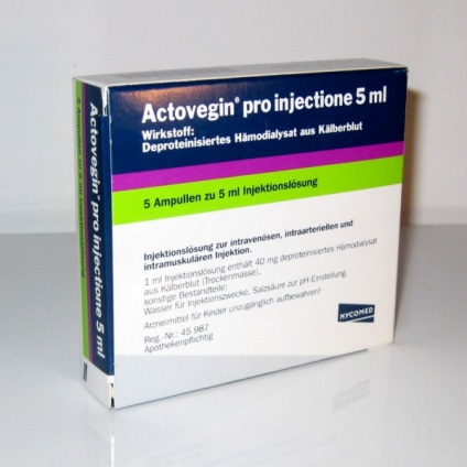 Aktovegin az áramlás jelzést az alkalmazás (aktovegin) Aktovegin az áramlás alkalmazási javallatok