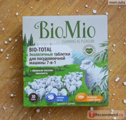 Biomio bio comprimate ecologice ecologice pentru mașină de spălat vase 7 în 1 cu ulei esențial de eucalipt -