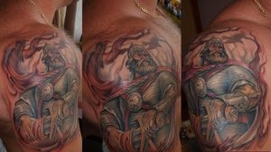 Bogatyr tetoválás (érték, vázlatok, fényképek), tattoofotos