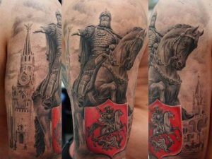 Bogatyr tetoválás (érték, vázlatok, fényképek), tattoofotos