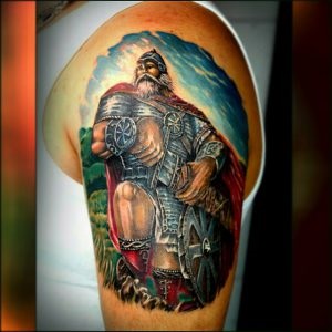 Bogatyr tetoválás (érték, vázlatok, fényképek), tattoofotos