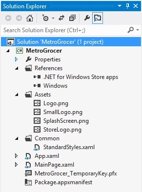 C # și xaml, creând o aplicație de metrou pentru Windows 8