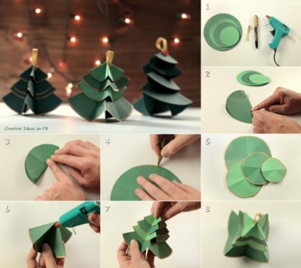 Készíts egy karácsonyfa a hulladék anyagok