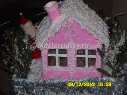 Artizanat pentru copii de Anul Nou (casa de îngheț a bunicului cu mâinile sale) Artizanat pentru copii de Anul Nou