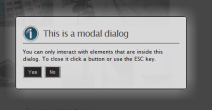 Casete de dialog și ferestre pop-up - o prezentare generală a pluginurilor jquery, javascript