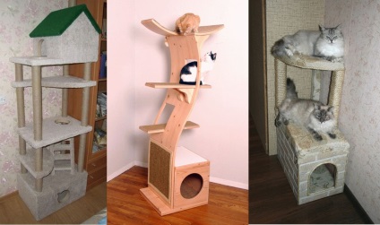 Cat stă cu propriile mâini instrucțiuni pas cu pas - cum să faci mobilier pentru pisici