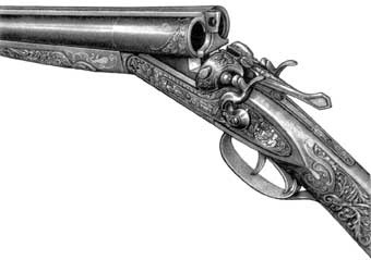 Kipufogódob sörétes 12-es méretű (a törvény tiltja a használatát a készülék) Kipufogódob shotgun 12 kaliber