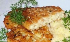Goleți în sos de smântână cu cartofi în elvețian