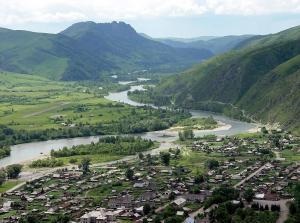 Hegyi falu Charysh Charyshsky Charysh a folyó (a kerület központjában, az Altáj területén) a turizmus és a szabadidő a Altáj-hegység