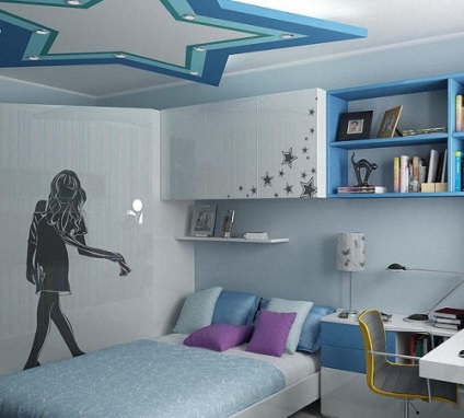 Interiorul dormitorului pentru opțiunile pentru fetiță, foto-idei, portal de construcție