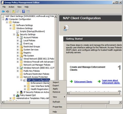 Folosind Filtrarea politicii de grup pentru a crea o politică de embedding nap dhcp (Partea 4)