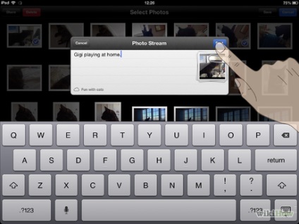 Hogyan lehet megosztani képek a Photostream az iPhone és az iPad