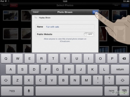Hogyan lehet megosztani képek a Photostream az iPhone és az iPad