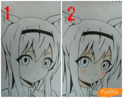 Cum de a desena creioane drăguț anime fată cu urechi
