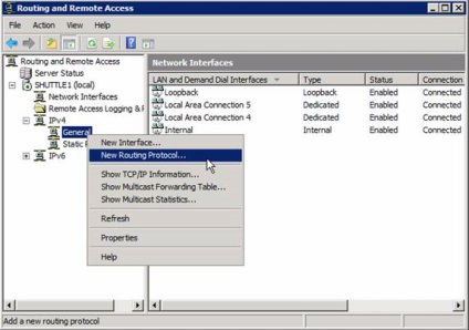 Cum se configurează ip-rutarea în serverul Windows 2008