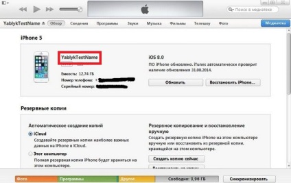 Cum să redenumiți un iphone, ipad sau touch ipod, portal de telecomunicații ucrainian