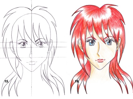 Cum de a desena un anime creion remiză păr, păr fire