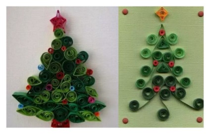 Hogyan készítsünk egy karácsonyfa kezét az otthona a kúpok, papír, gyöngy, karton,