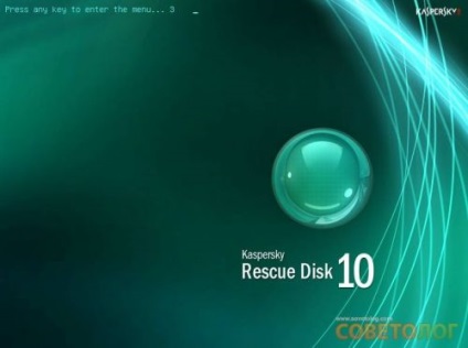 Disk de salvare Kaspersky - disc de recuperare de urgență - sovietolog