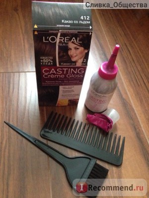 hajfesték L'Oréal casting creme gloss - «de volna egy változás, vettem egy csomag festéket!