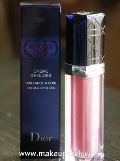 Cream de luciu de buze dior rouge creme de luciu №255 - recenzii de produse cosmetice