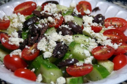 Kulináris titkok görög saláta feta sajttal
