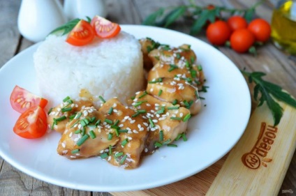 Pui - teriyaki - timp de 15 minute - rețetă pas cu pas cu fotografie