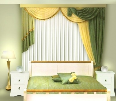 Lambrequins pentru dormitor - fotografii și sfaturi